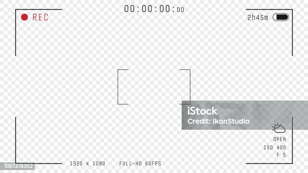 Video Camera Overlay Stock Illustration - Download Image Now - Home Video Camera, Camera - Photographic Equipment, Movie Camera