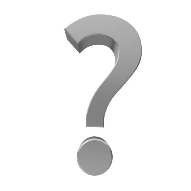 istock question mark 3d interrogation point silver gray symbol sign icon isolated on white background 1051319550