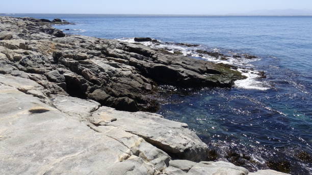 istock Landscape of rock formations and rocky beach 1051323748