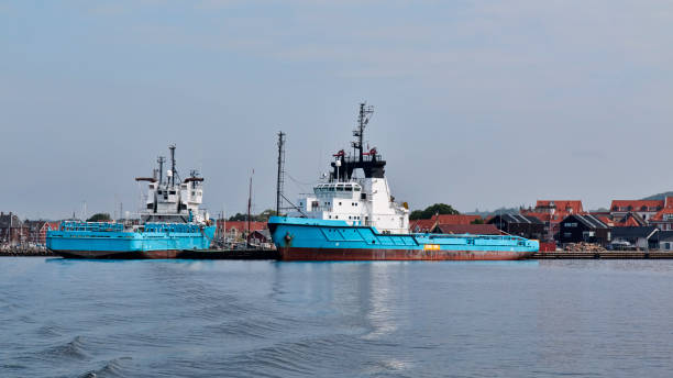 istock Offshore Vessels in Port 1051331678