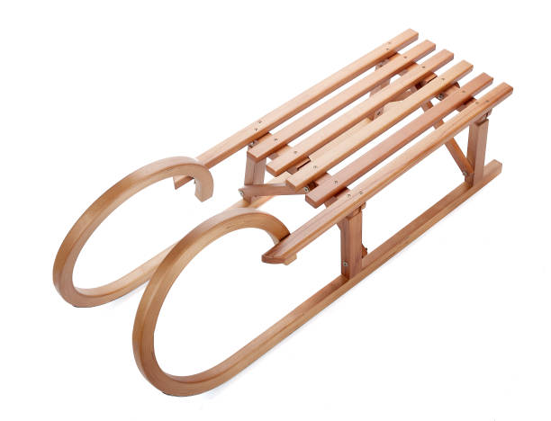 istock Vintage wooden sledge. 1051333446