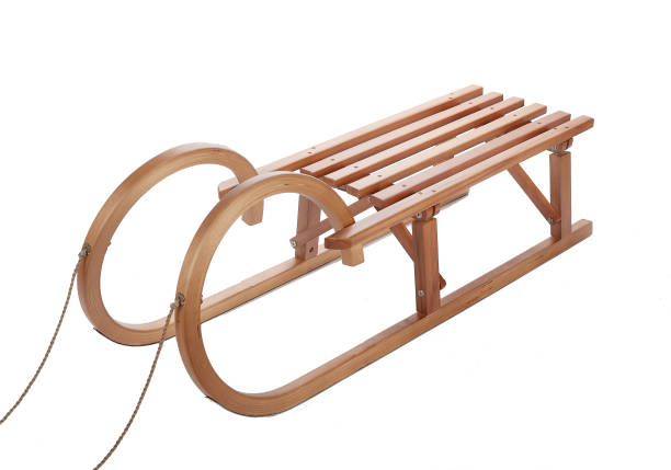 istock Vintage wooden sledge. 1051333544