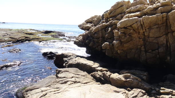 istock Landscape of rock formations and rocky beach 1051346338
