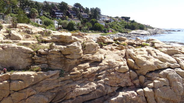 istock Landscape of rock formations and rocky beach 1051346752