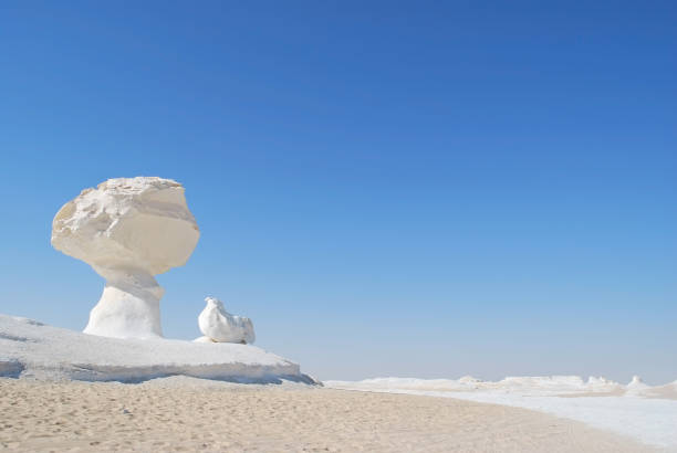 istock The limestone formation in White desert Sahara Egypt 1051352736