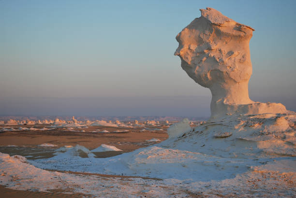 istock The limestone formation in White desert Sahara Egypt 1051352738