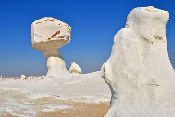 istock The limestone formation in White desert Sahara Egypt 1051352764