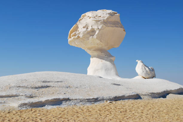 istock The limestone formation in White desert Sahara Egypt 1051352776