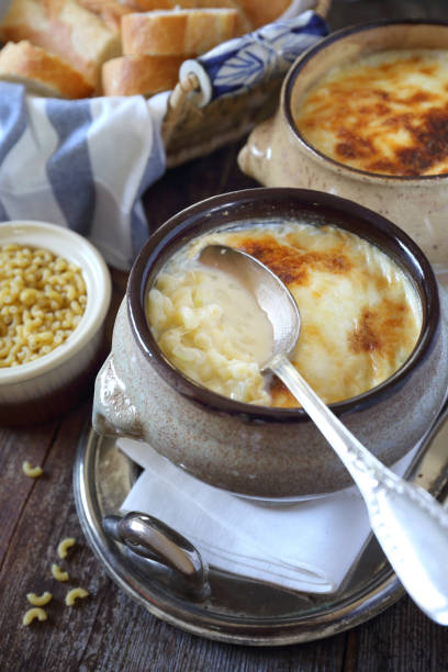 istock French milk soup with pasta and cheese 1051355280
