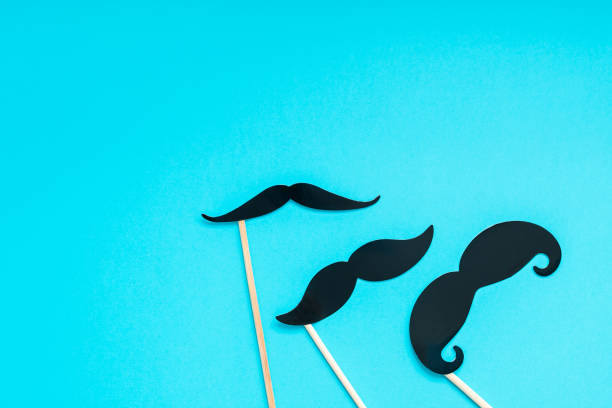 istock Paper moustaches for men fathers dad concept 1051356768