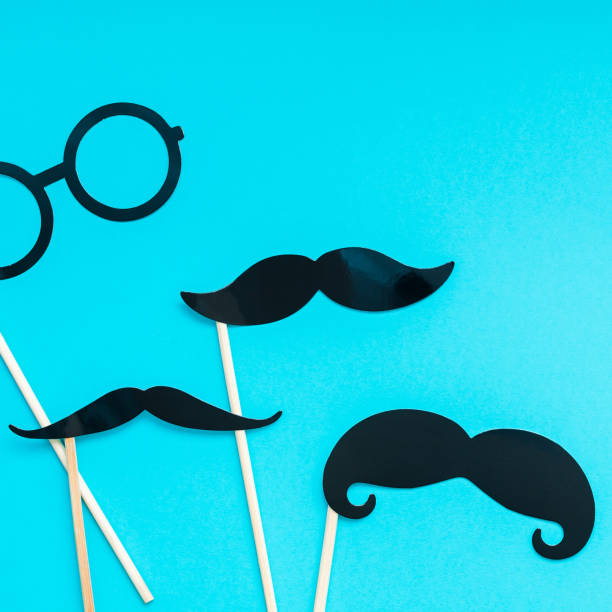 istock Paper moustaches for men fathers dad concept 1051357186
