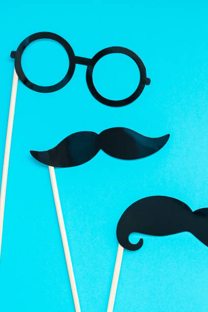 istock Paper moustaches for men fathers dad concept 1051357262