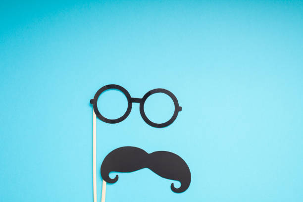 istock Paper moustaches for men fathers dad concept 1051357626