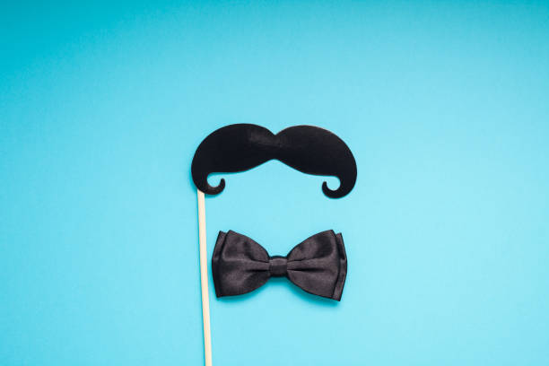 istock Paper moustaches for men fathers dad concept 1051359262