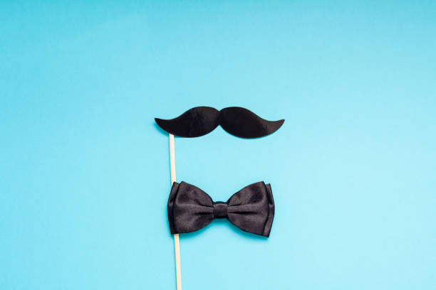 istock Paper moustaches for men fathers dad concept 1051359878