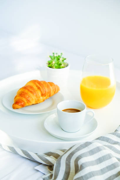 istock Autumn composition with beverages and baked pastry food. 1051361730