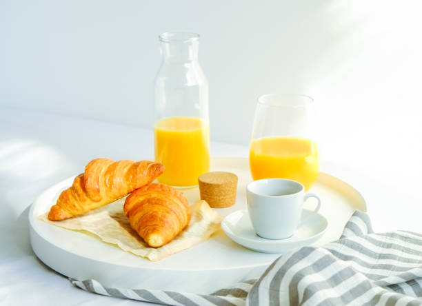 istock Autumn composition with beverages and baked pastry food. 1051361736