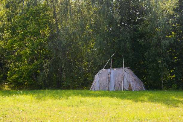 istock haystack in the meadow next to the forest on a sunny summer day 1051366250