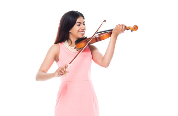 istock Beautiful young latina playing the violin 1051375206