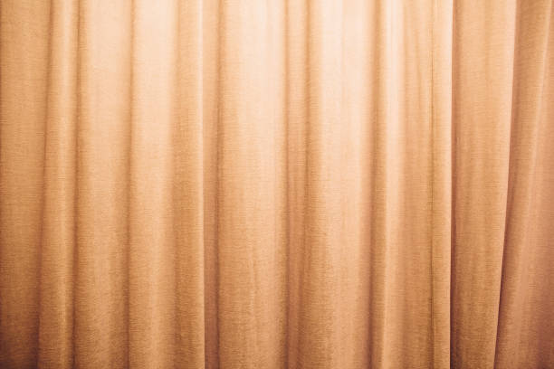 istock Peach color art deco style curtain texture background 1051376864