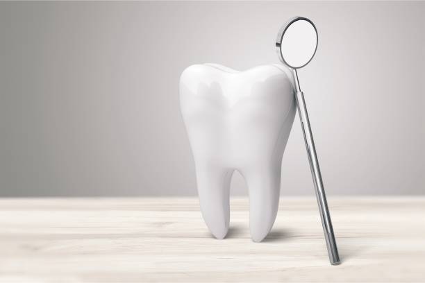 歯科医。 - smiling human teeth toothbrush moving up ストックフォトと画像