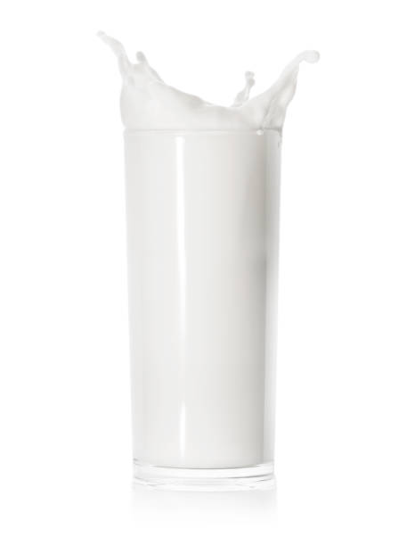 istock Splash of nutritious milk in a glass 1051380650