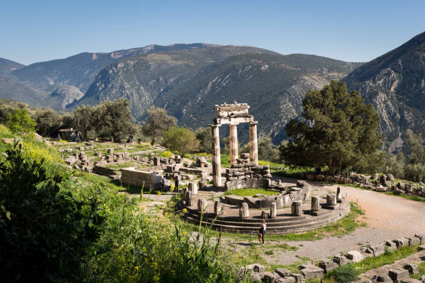 istock At Deplhi archeological site in Greece, Europe 1051381026