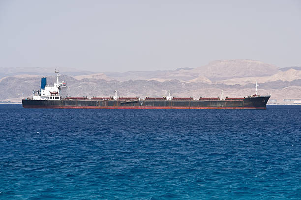 istock Cargo ship moored in Aqaba port. Jordan 105138167