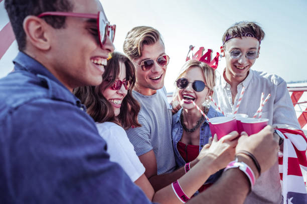 istock Happy modern people celebrating end of their studying 1051385030