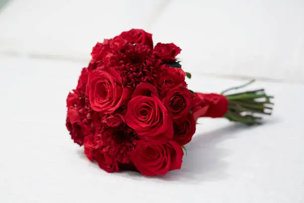 Photo of Red roses bouquet