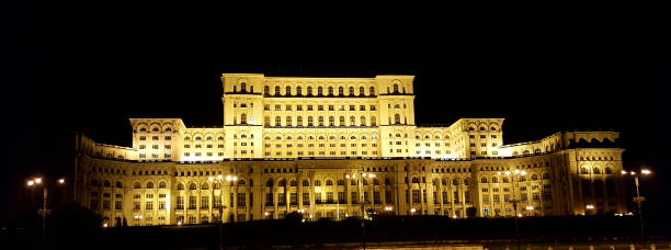 istock The Parliament at night, Bucharest 1051386576