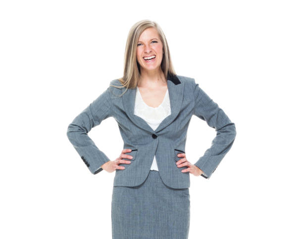 istock Businesswoman with hands on hips 1051397820