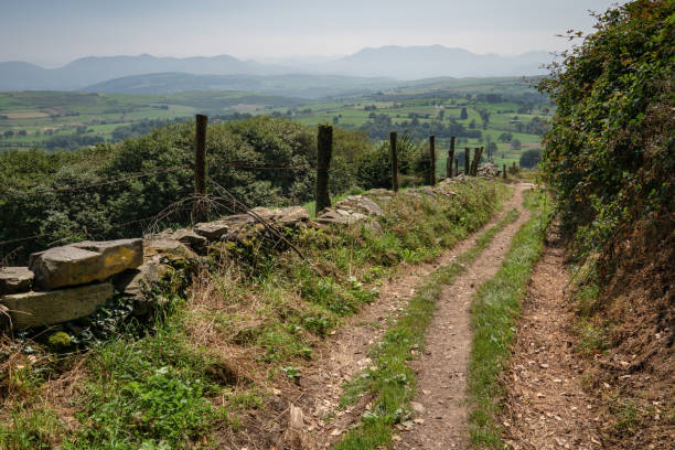 Camino de Santiago trail between Salas and Tineo, Asturias, Spain