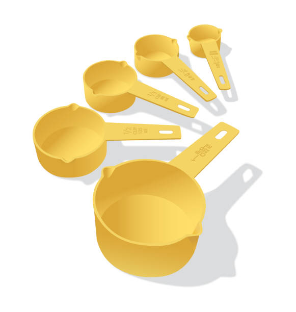 ilustrações de stock, clip art, desenhos animados e ícones de measuring cup - measuring cup