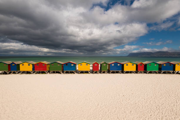 istock Beach huts at Muizenberg, South Africa 1051427500