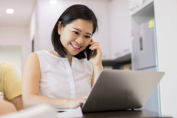 istock Businesswoman working from home 1051431996
