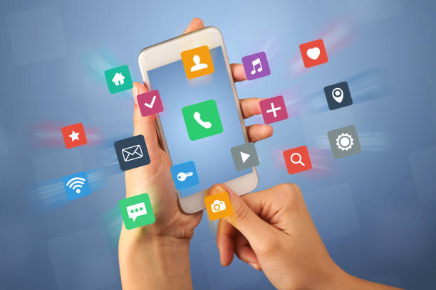 istock Female hand holding smartphone 1051432104