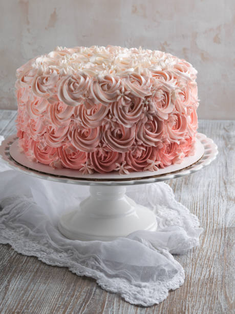istock Pink Ombre Rose Cake. 1051435920