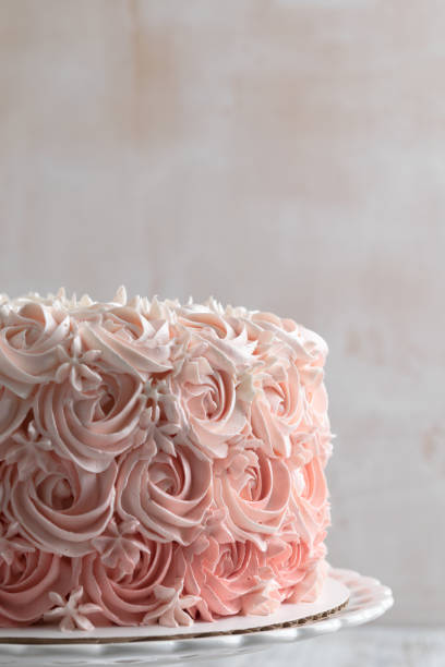 istock Pink Ombre Rose Cake. 1051435936