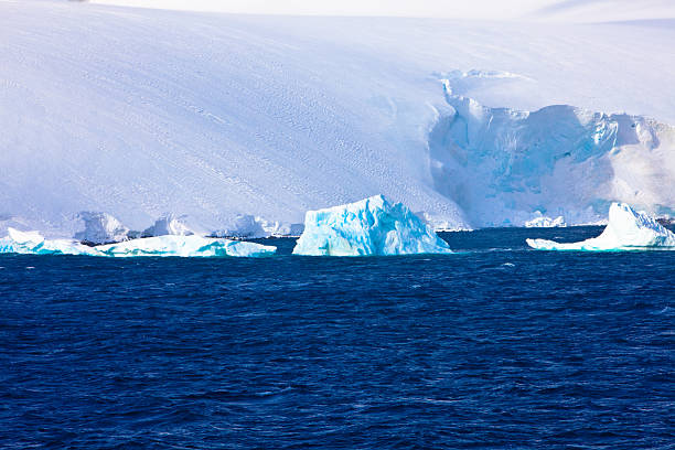 istock Glacier with Freshly calved Icebergs, Antarctica 105143865