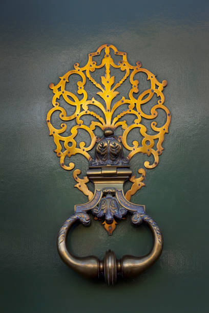 istock Stylish knocker on a door 1051439102