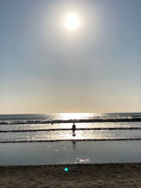 istock woman on a tropical beach in the sunset 1051447302