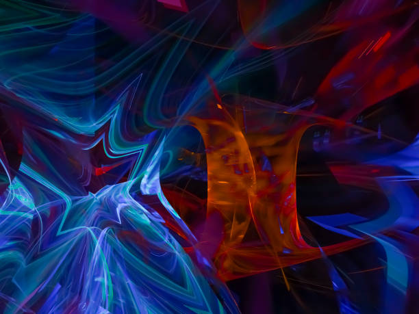 istock abstract digital fractal, beautiful design future, party 1051450042