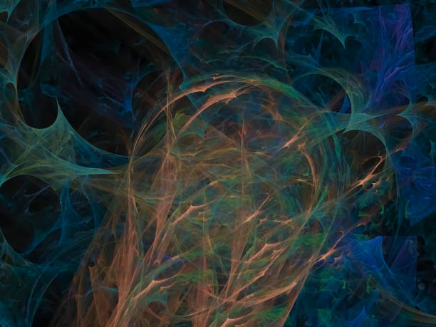 istock abstract digital fractal, beautiful design future, party 1051450122