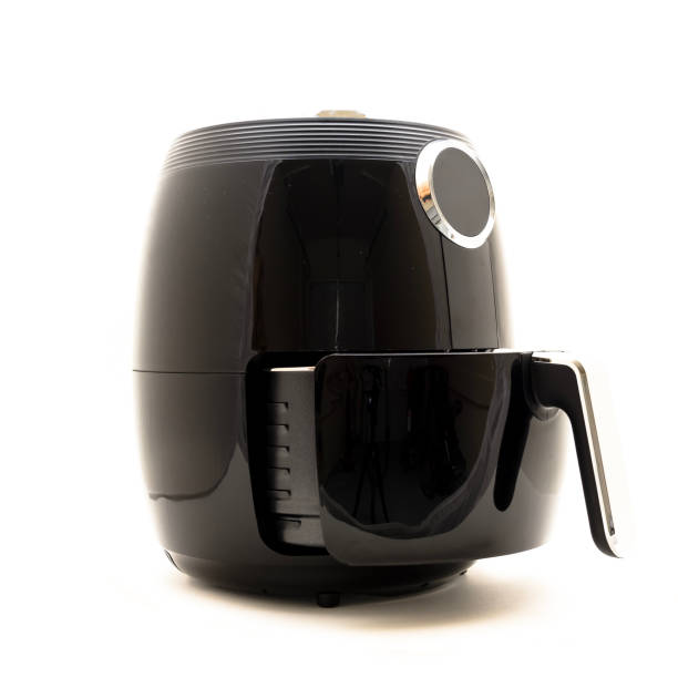istock Studio shot air fryer with open basket isolated on white 1051469230