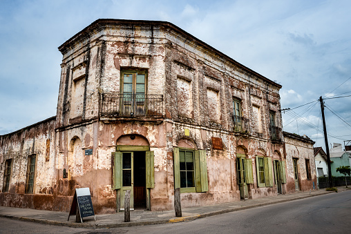 San Antonio de Areco (Buenos Aires), Argentina - Feb 09, 2017: Historic gaucho pub is seen in the  tourist town of San Antonio de Areco in the province of Buenos Aires, Argentina.