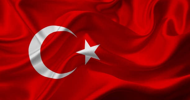 istock turkish flag waving for celebration and private day 1051487472