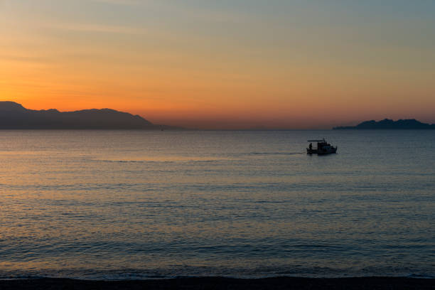 istock Sunset at Loutraki in Greece, Europe 1051490550