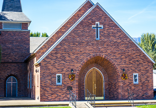 Entrance To Modern Church