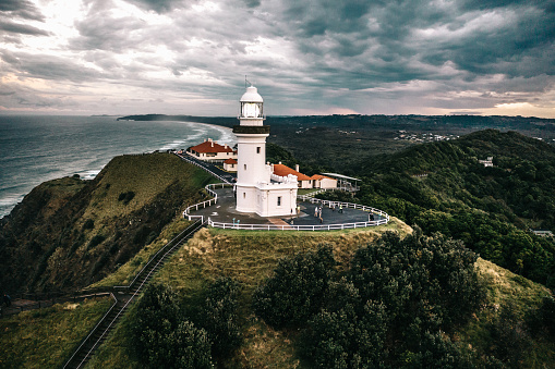 The east-most part of Australia, Byron Bay's Cape Byron Lighthouse